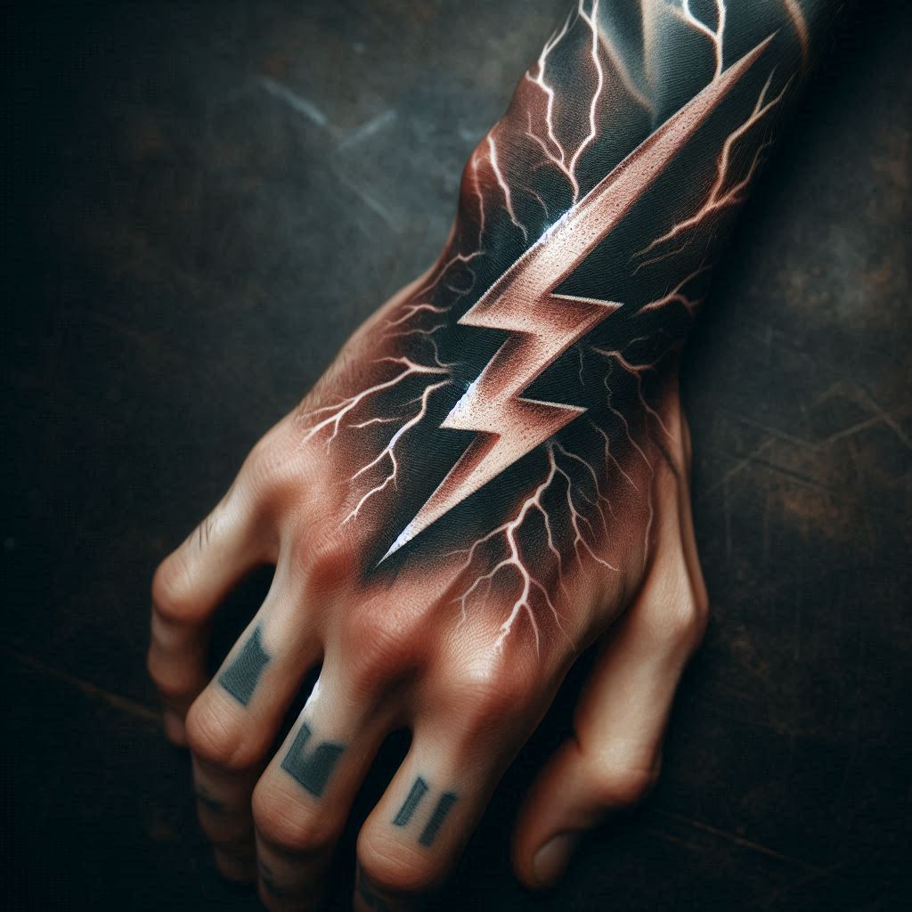 Lightning Bolt Tattoo 2