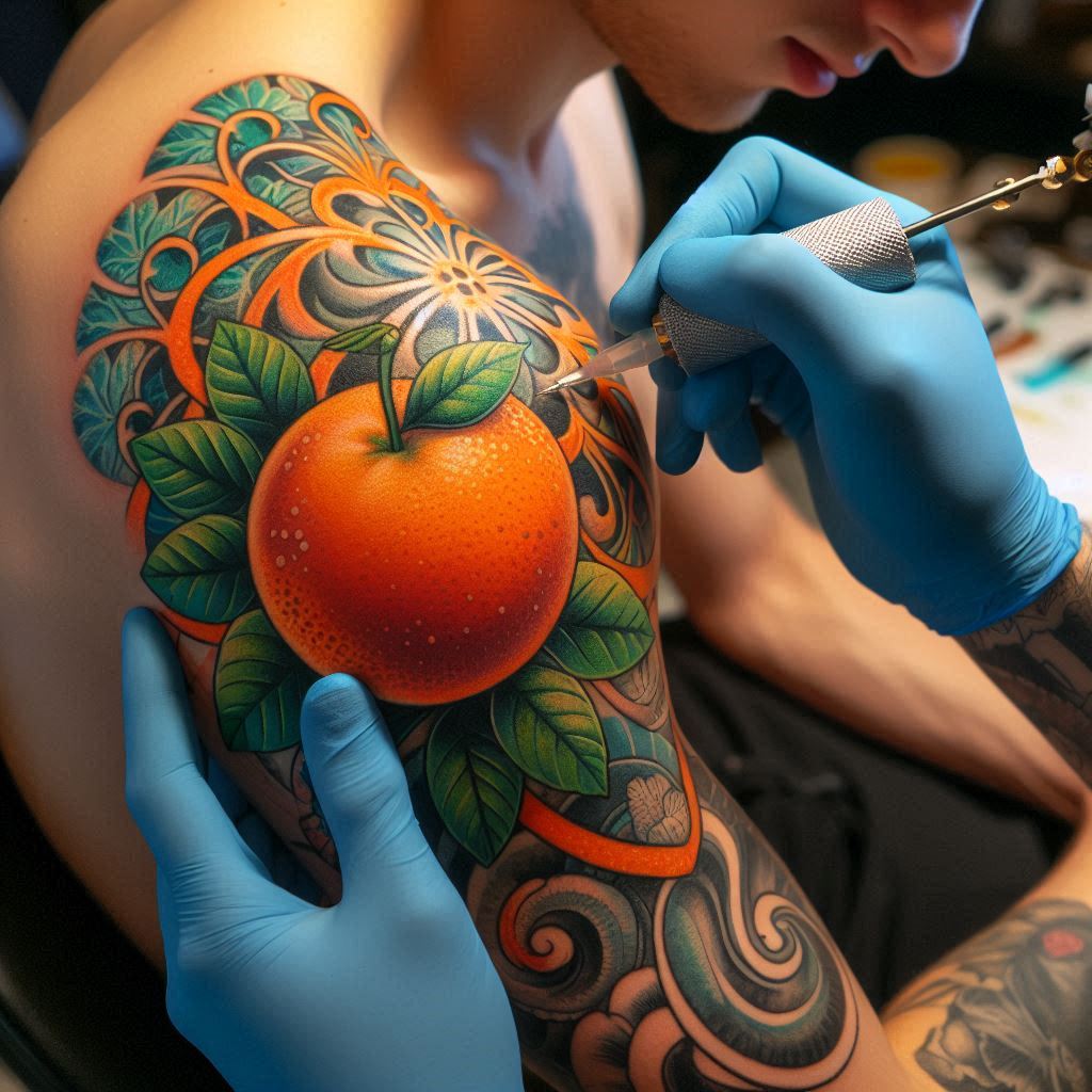 Orange Tattoo 8