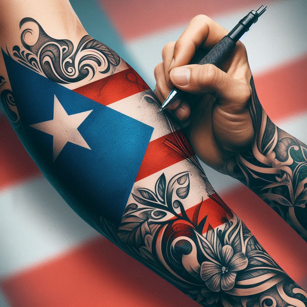 Puerto Rican Flag 3