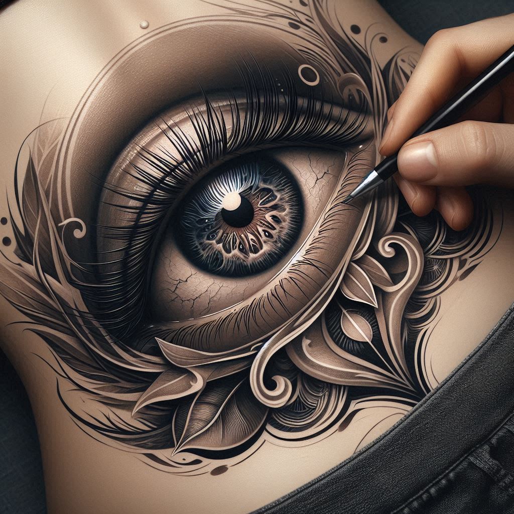 Realistic Eye Tattoo 8