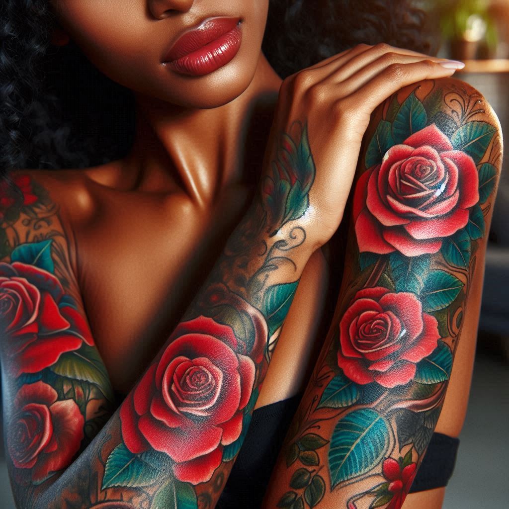 Rose Tattoo Sleeve 2