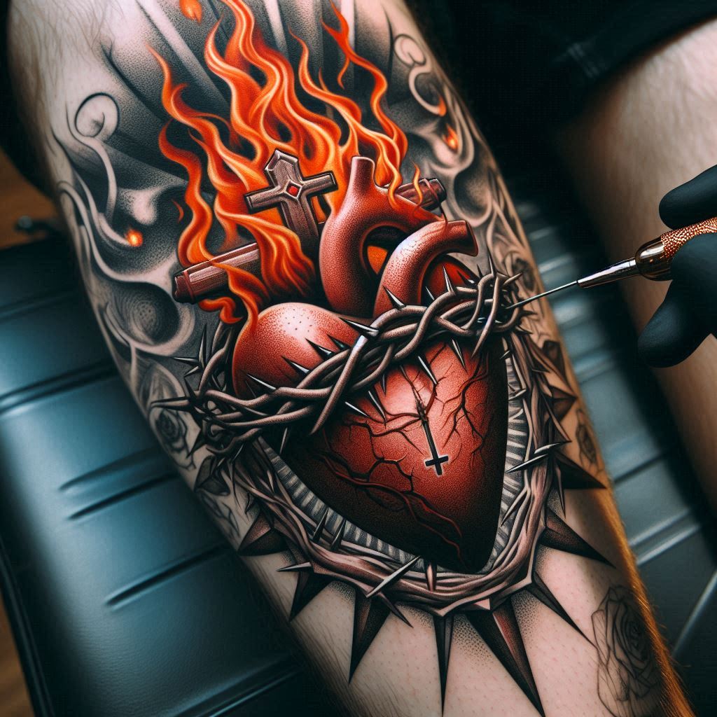 Sacred Heart Tattoo 13