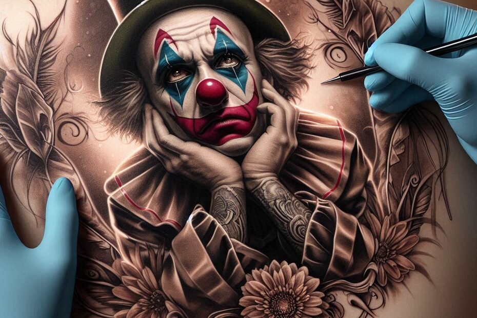 Sad Clown Tattoo 10