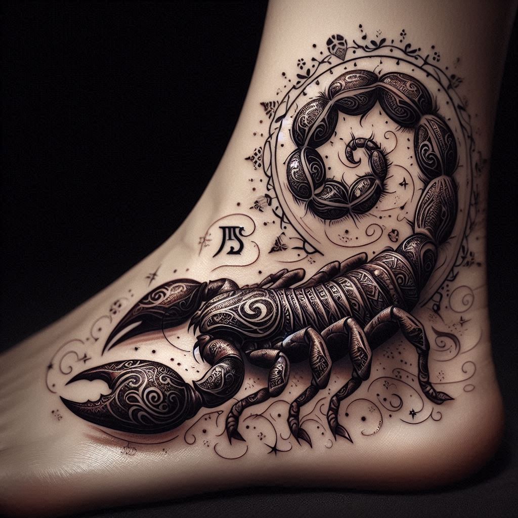 Scorpio Zodiac Tattoo 16