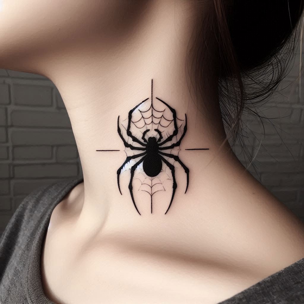 Simple Spider Tattoo 12