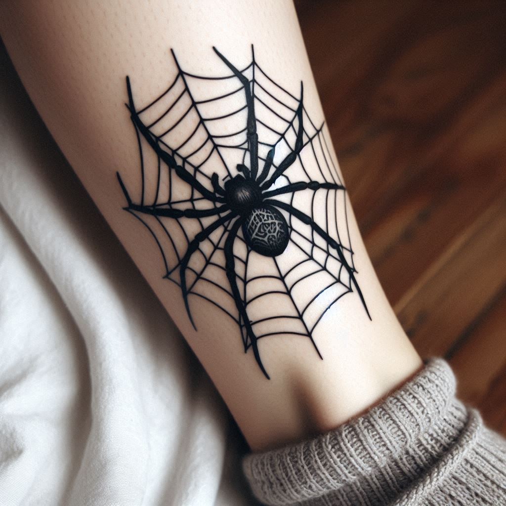 Simple Spider Tattoo 7