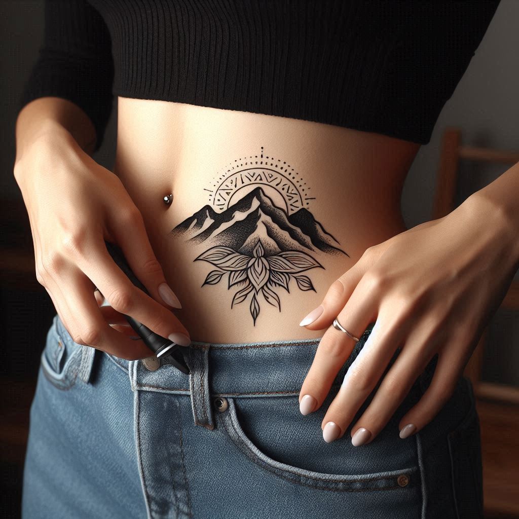 Small Mountain Tattoo 12