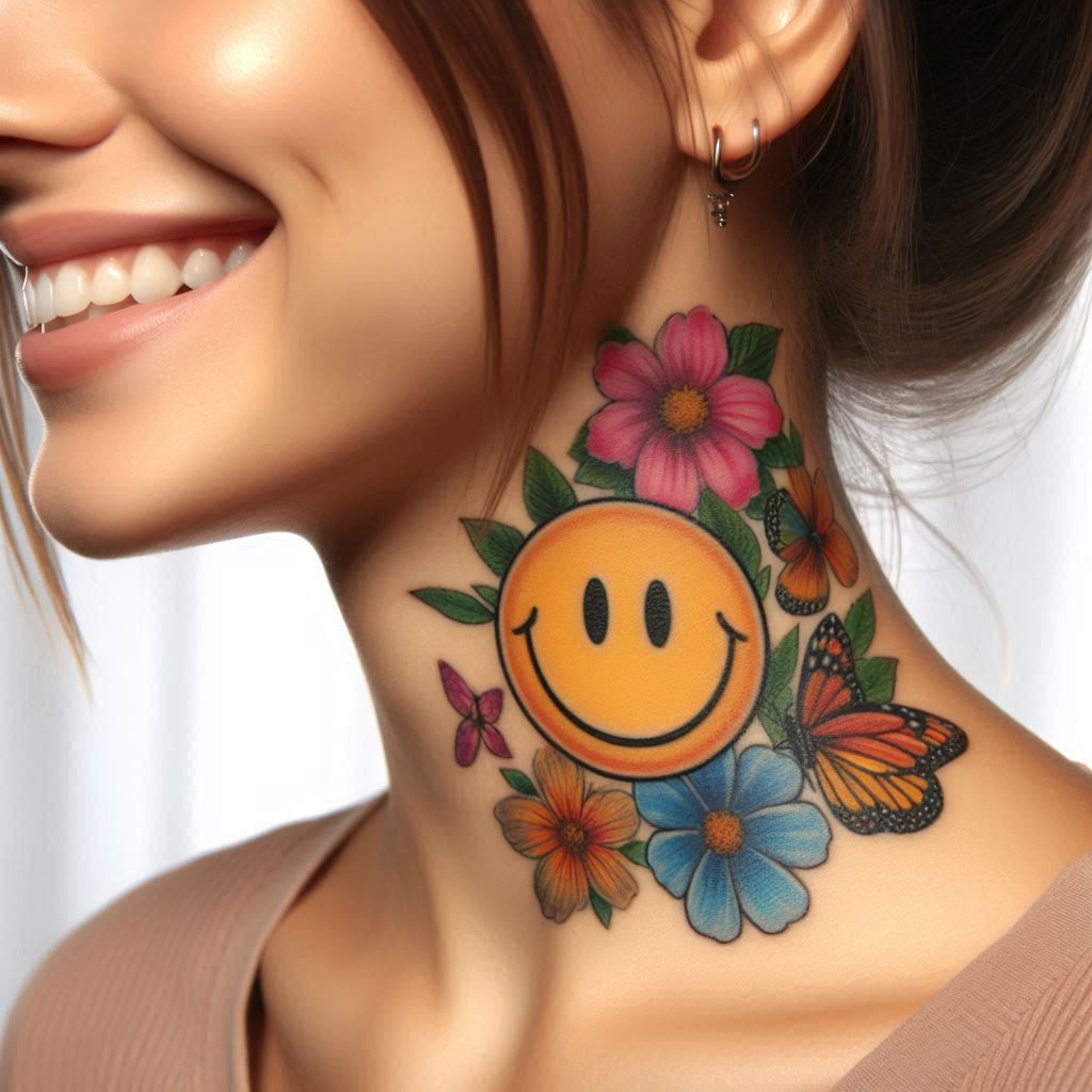 Smiley Face Tattoo 7