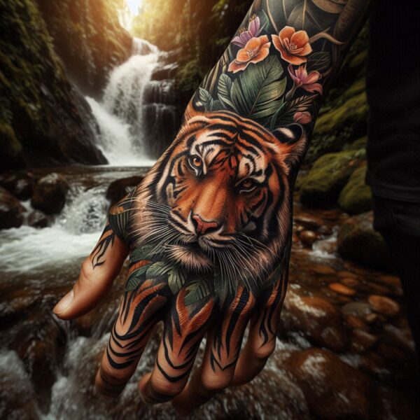 Tiger Hand Configuration Tiger Hand - Your Own Tattoo Design: Custom Designs Crafted for ...
