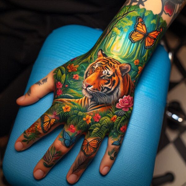 Tiger Hand Configuration Tiger Hand - Your Own Tattoo Design: Custom Designs Crafted for ...
