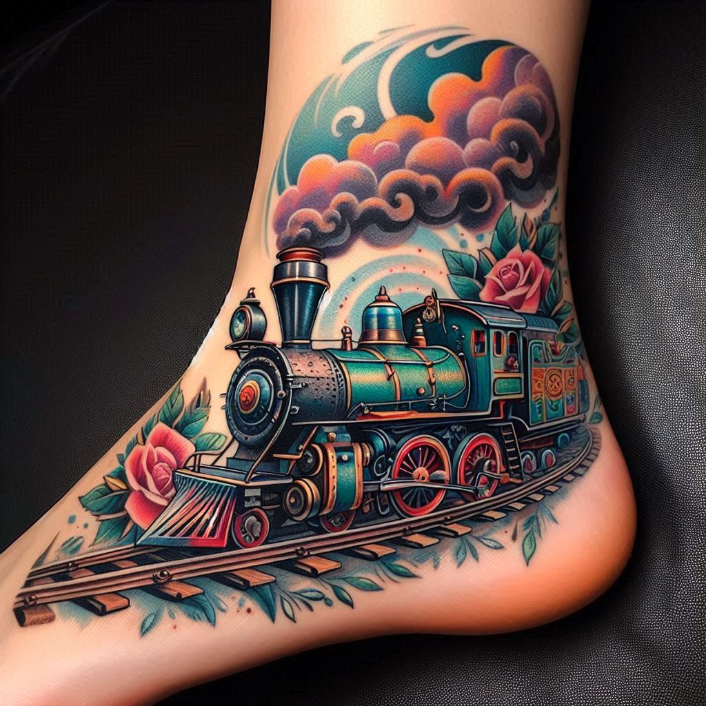 Train Tattoo 16