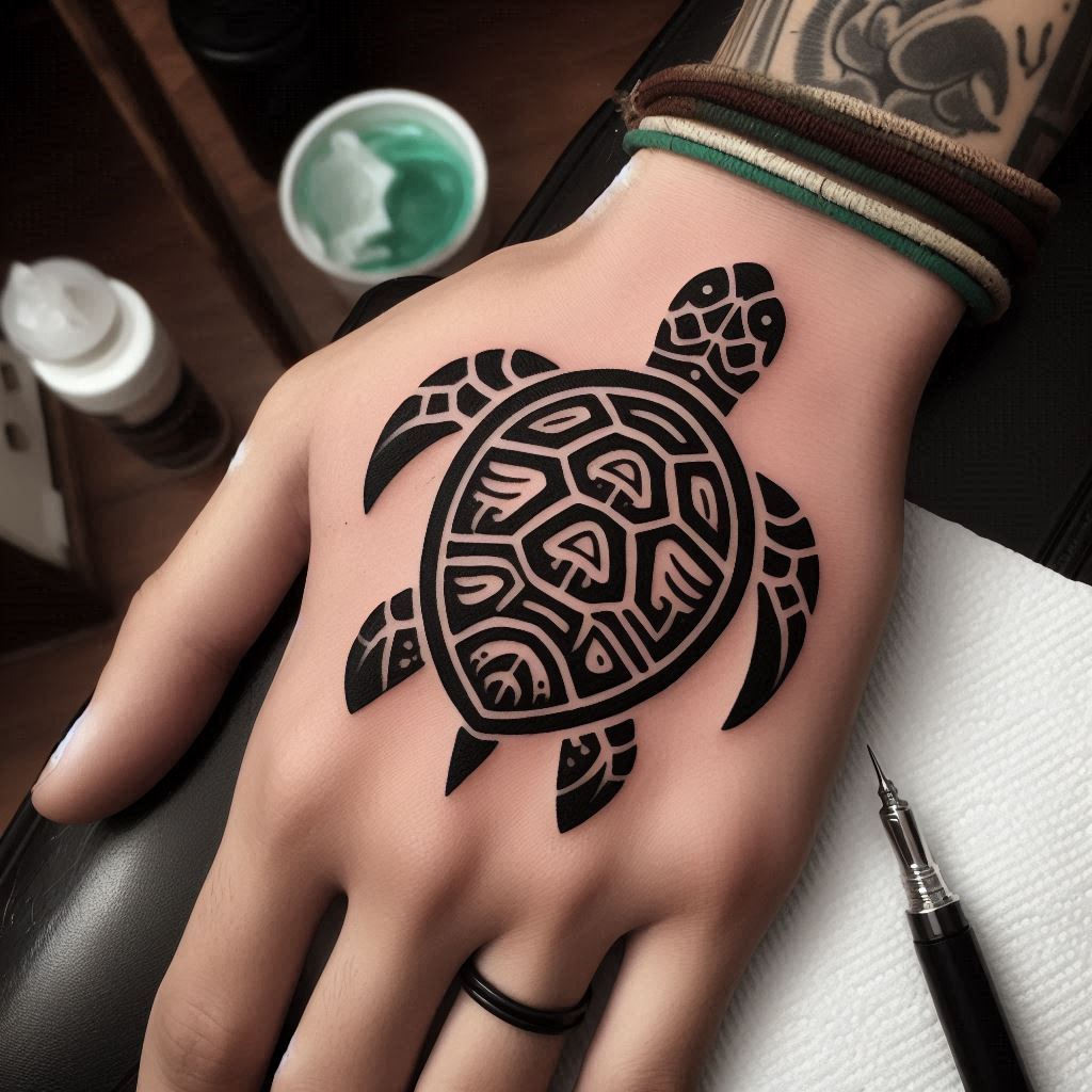 Tribal Turtle Your Own Tattoo Design Custom Designs Crafted For