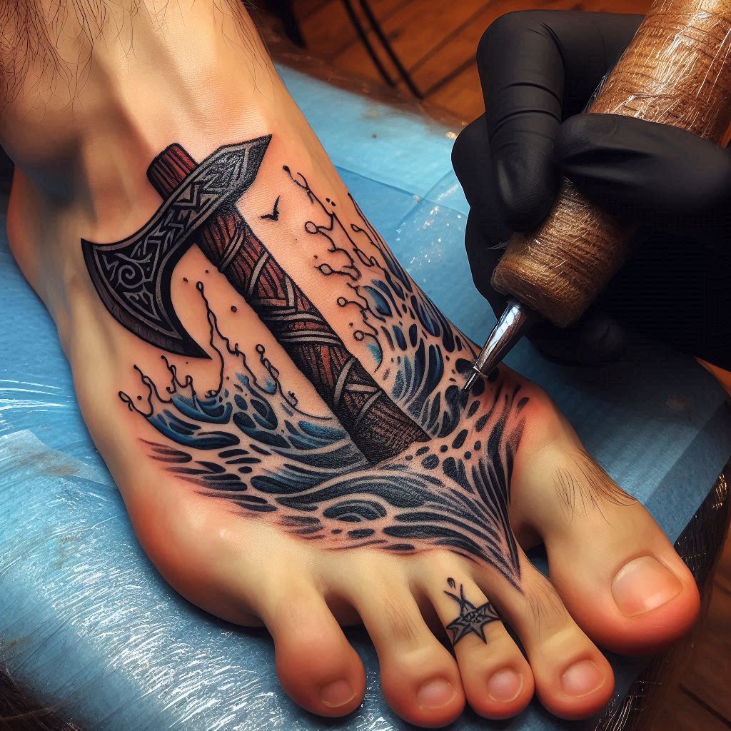 Viking Axe Tattoo 1