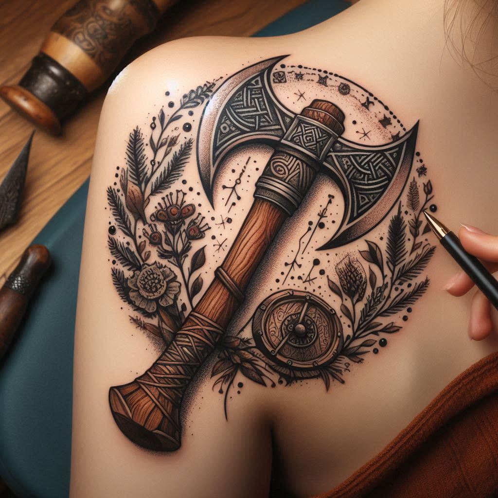 Viking Axe Tattoo 13