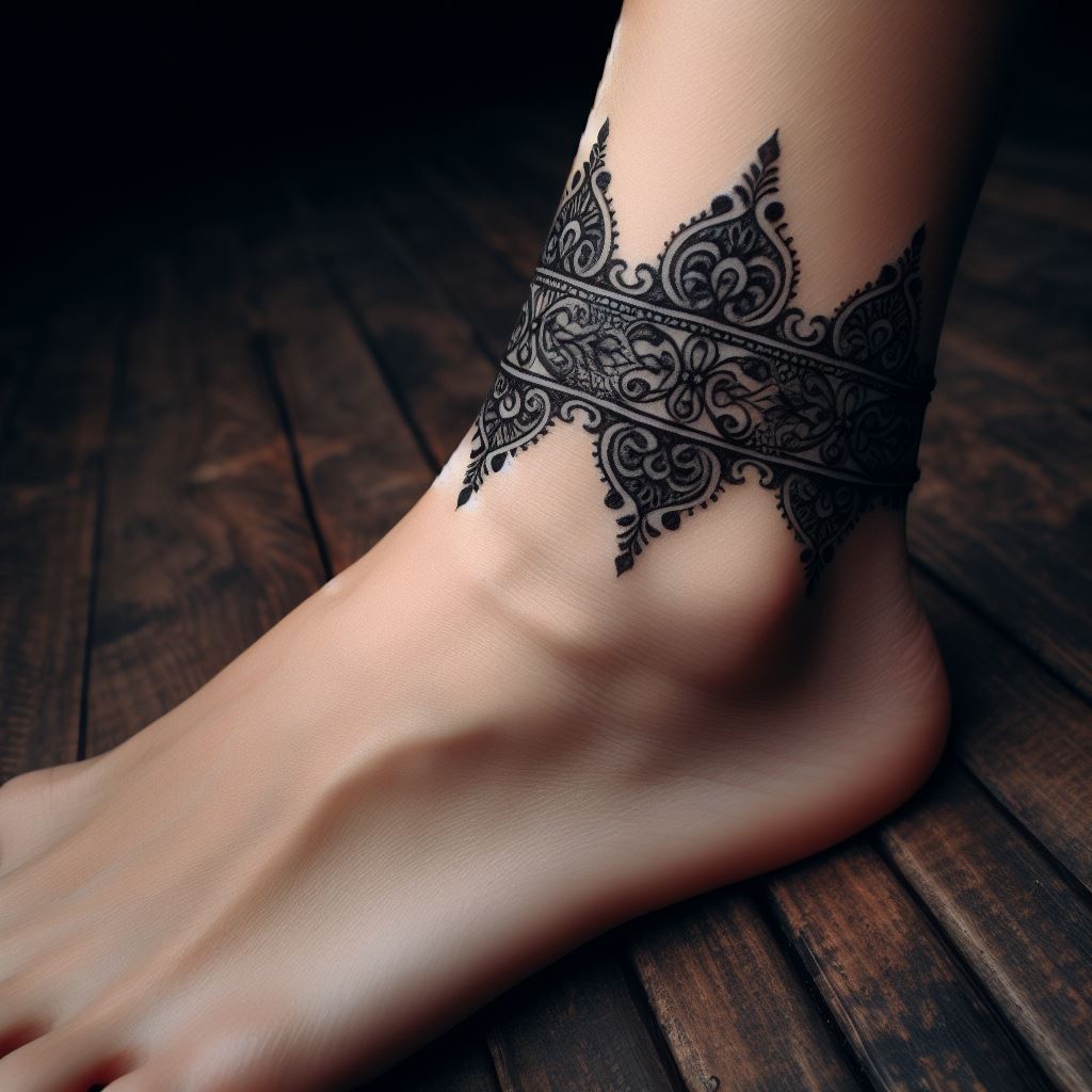 Ankle Bracelet Tattoo 3