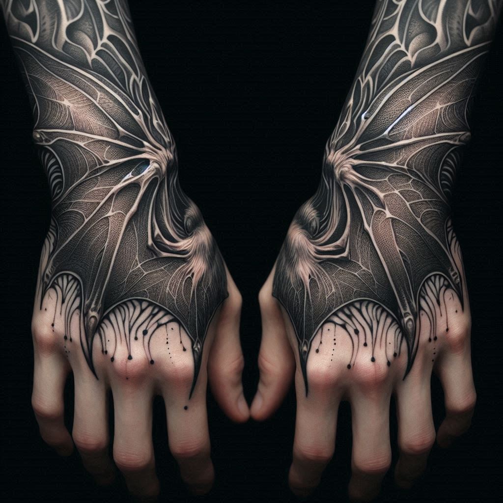 Bat Wings Tattoo 2