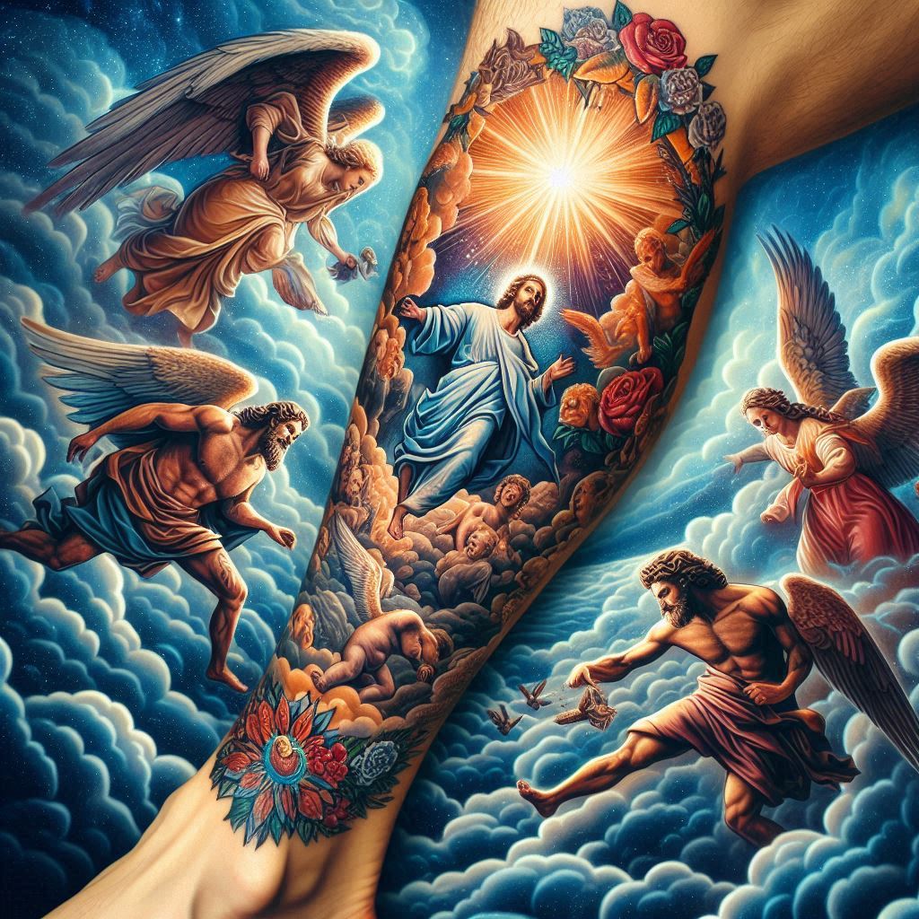 Biblically Accurate Angel Tattoo 13