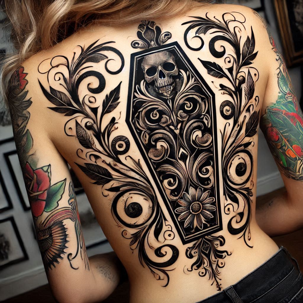 Black Coffin Tattoo 10