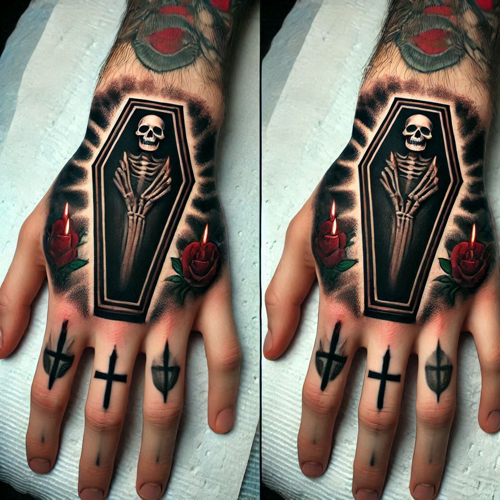 Black Coffin Tattoo 2