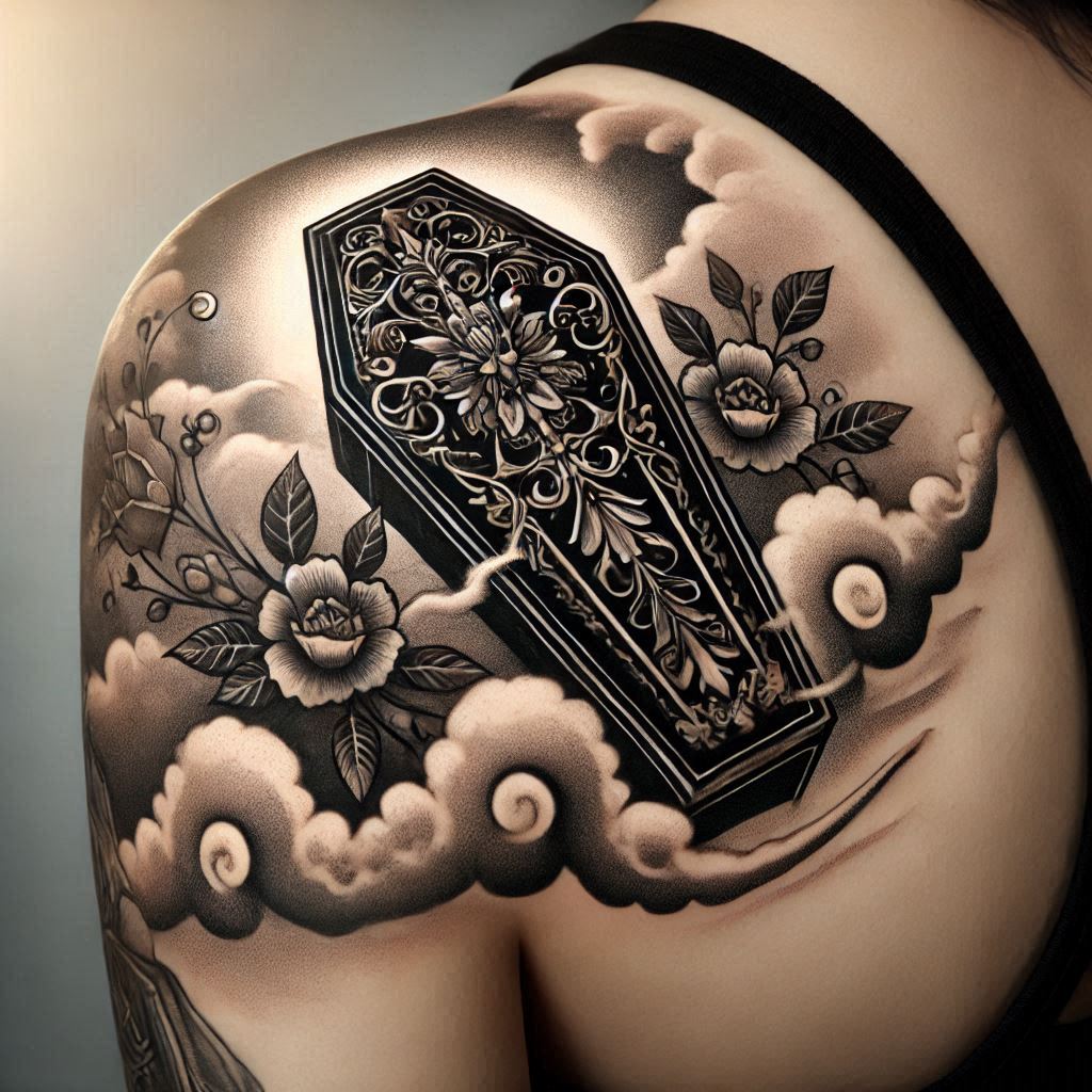 Black Coffin Tattoo 6