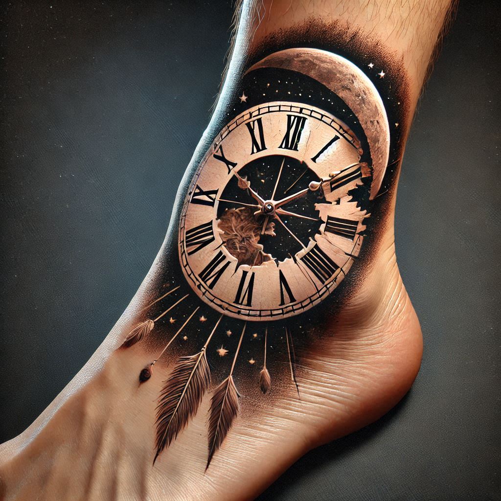 Broken Clock Tattoo 16