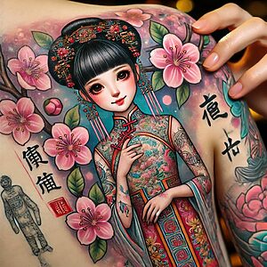 China Doll Tattoo 5