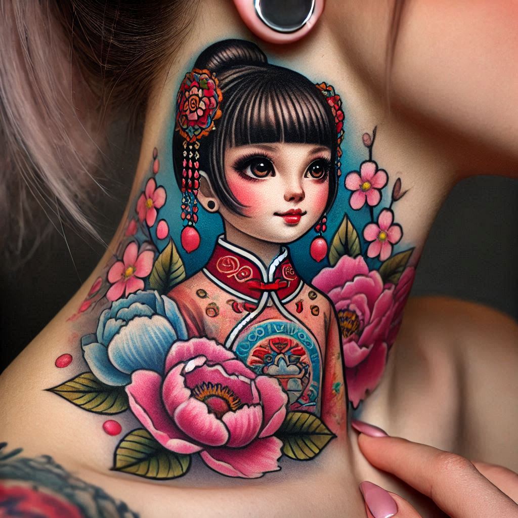 China Doll Tattoo 8