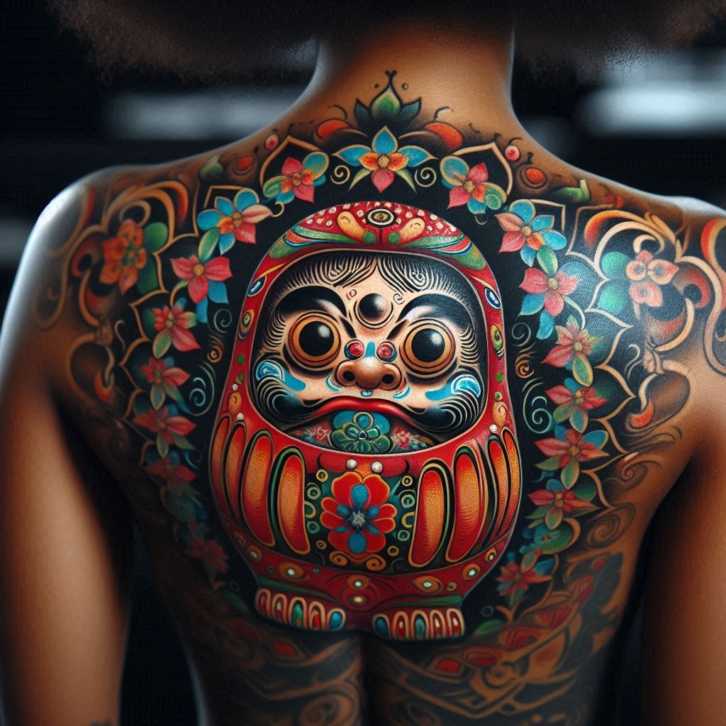 Daruma Doll Tattoo 10