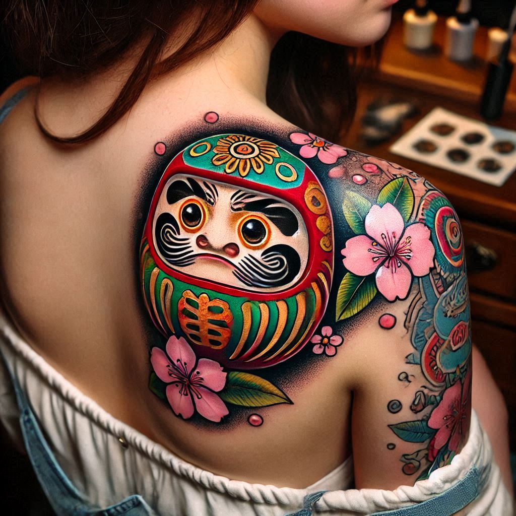 Daruma Doll Tattoo 5