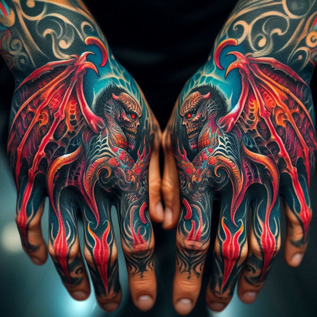 Devil Wings Tattoo 2