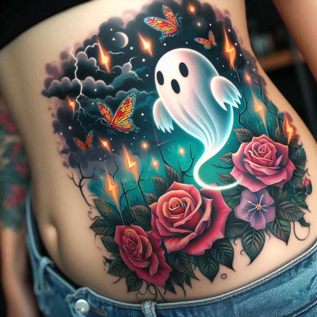 Flash Ghost Tattoo 12