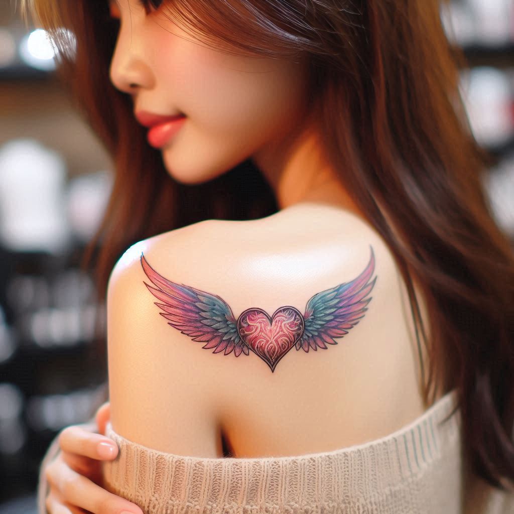 Heart With Wings Tattoo 5