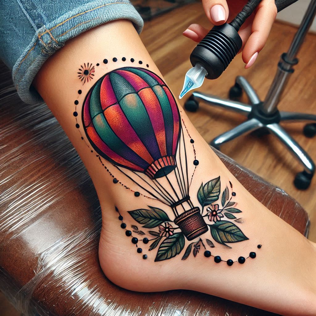 Hot Air Balloon Tattoo 15