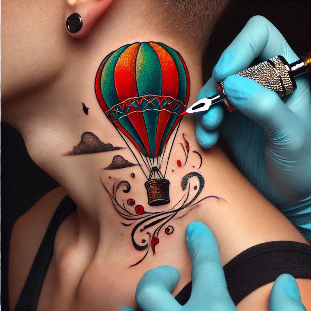 Hot Air Balloon Tattoo 8