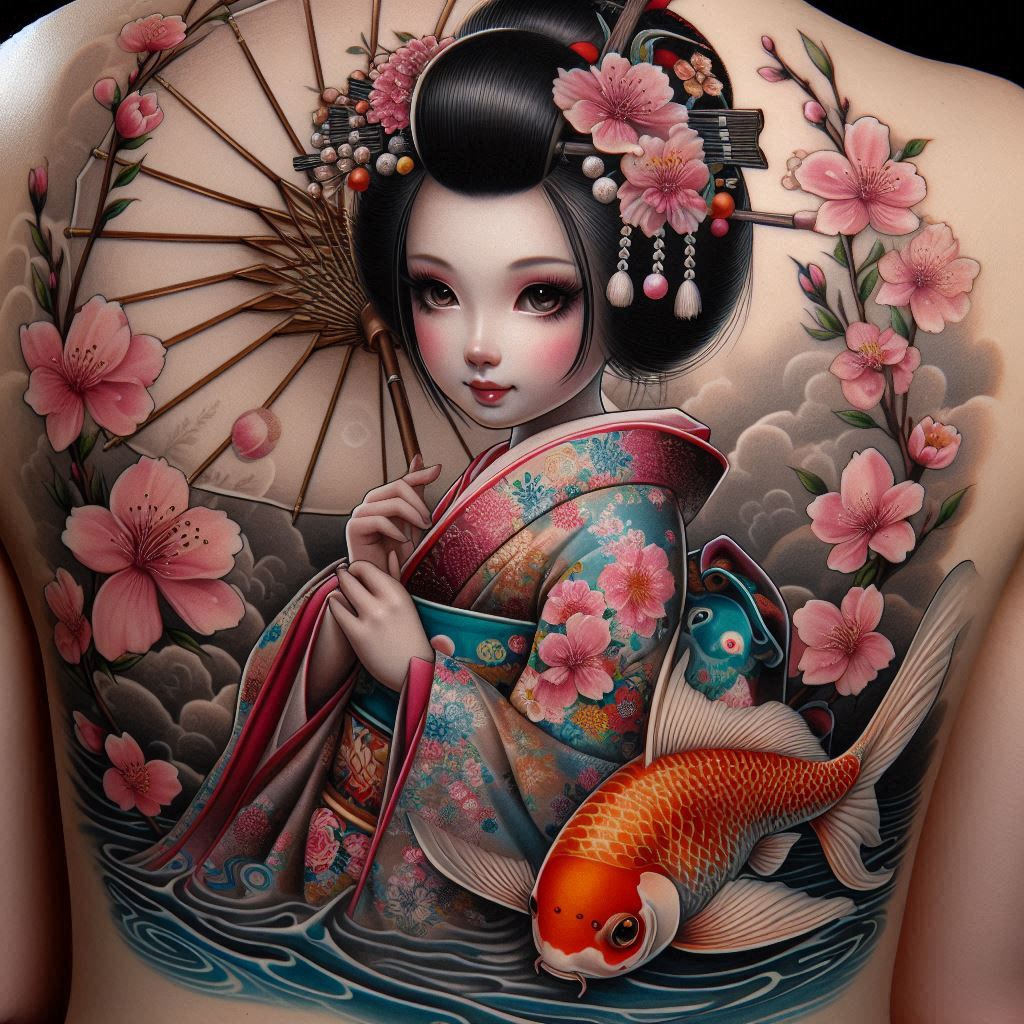 Japanese Doll Tattoo 10