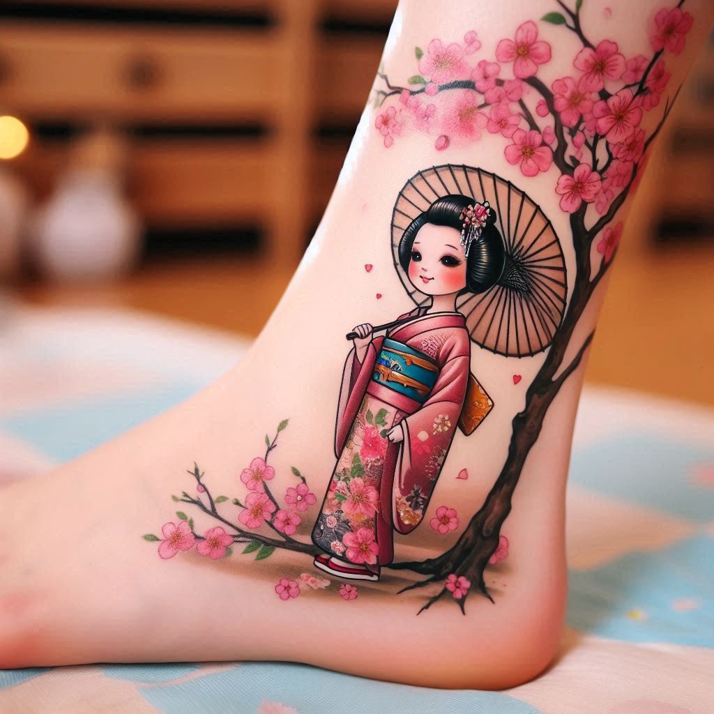 Japanese Doll Tattoo 16