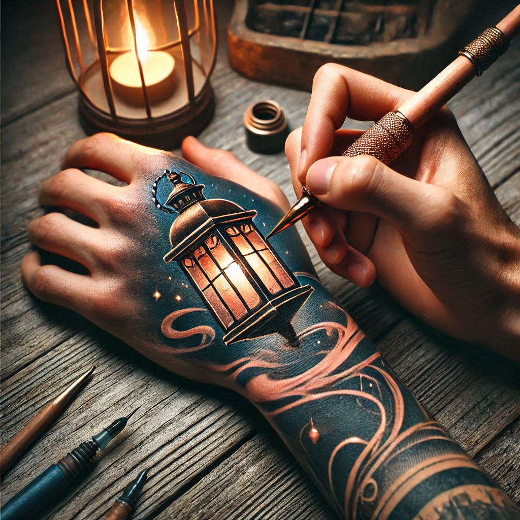 Lantern Tattoo 1