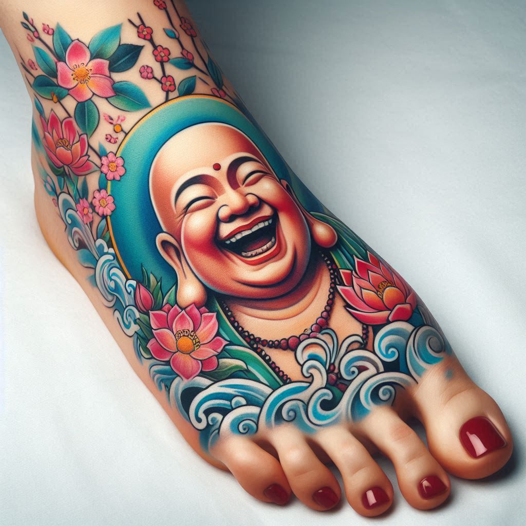 Laughing Buddha Tattoo 18