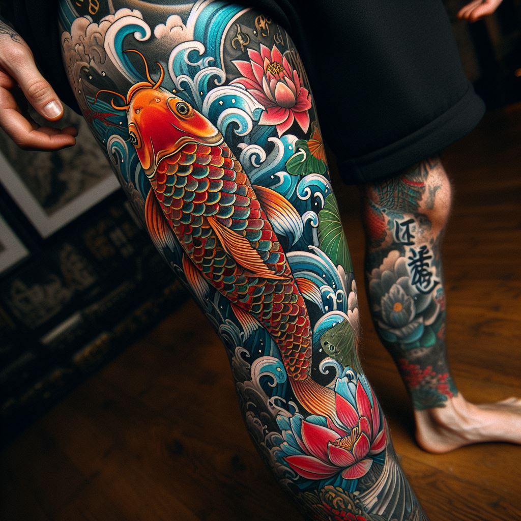 Leg Tattoo 10