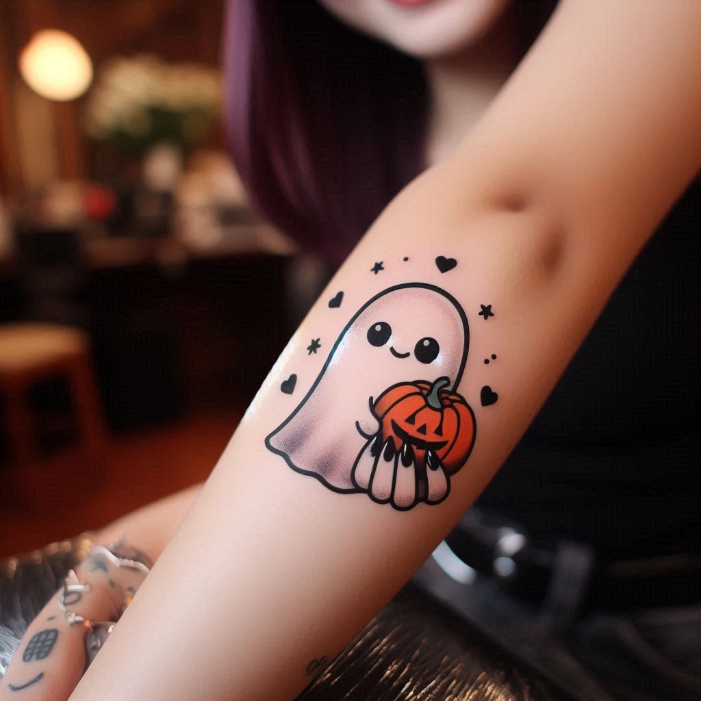 Little Ghost Tattoo 3