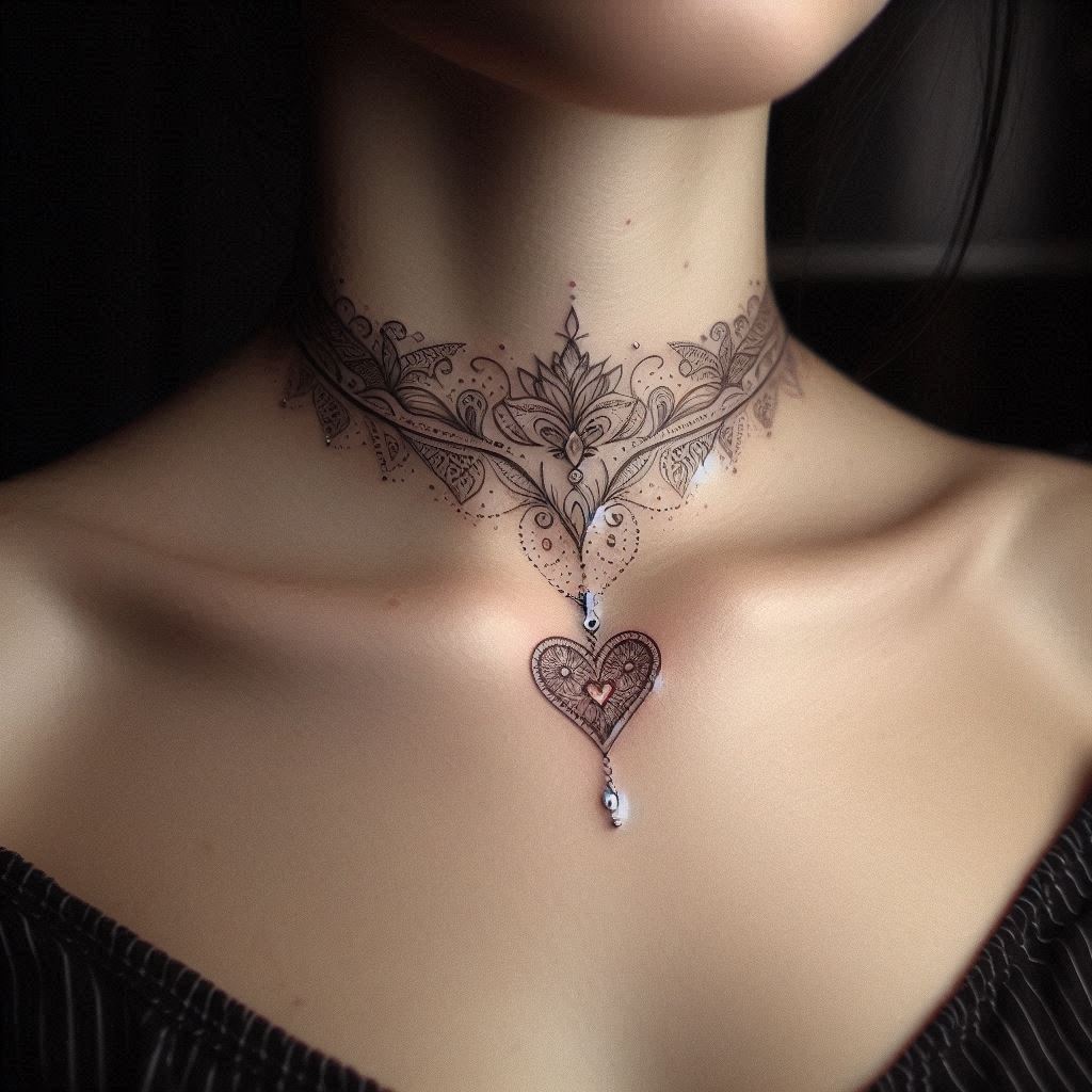 Necklace Tattoo 8