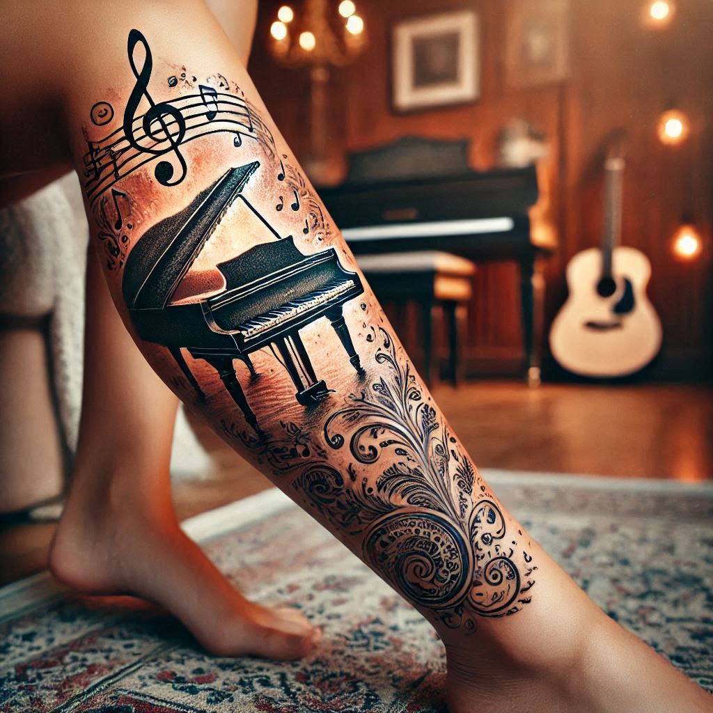 Piano Tattoo 13