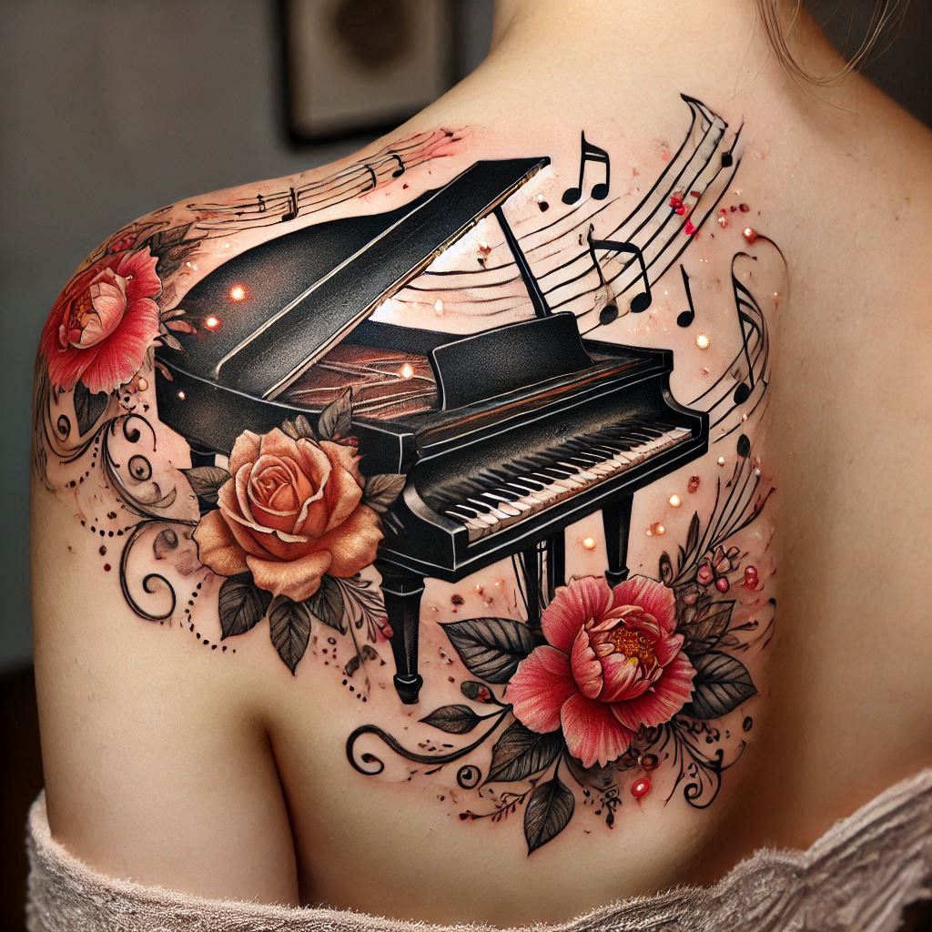 Piano Tattoo 5