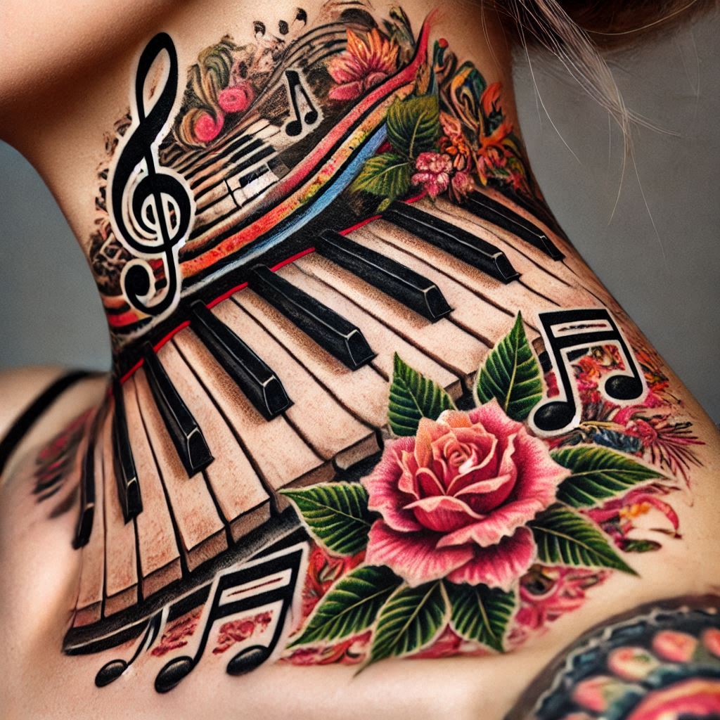 Piano Tattoo 8