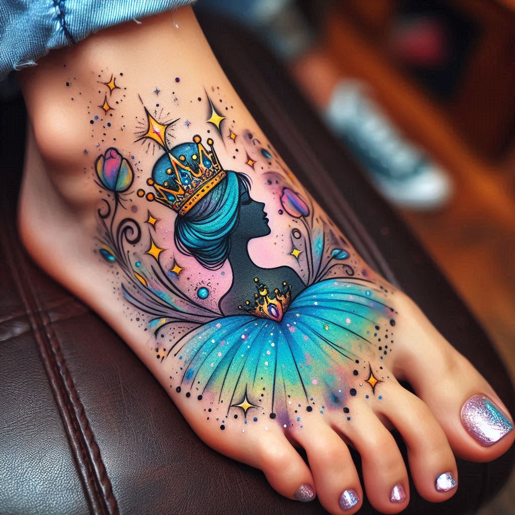 Princess Crown Tattoo 17