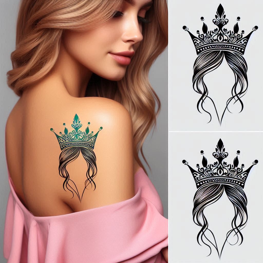 Princess Crown Tattoo 6