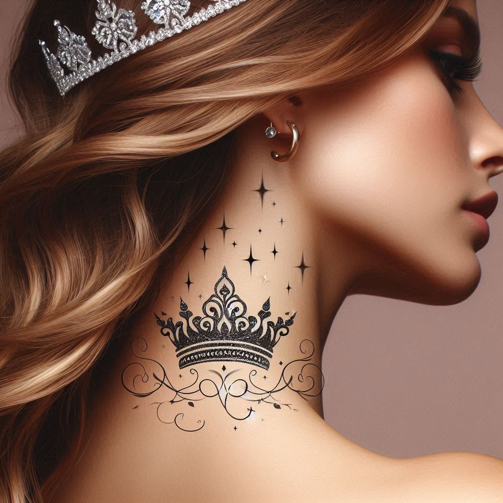 Princess Crown Tattoo 7