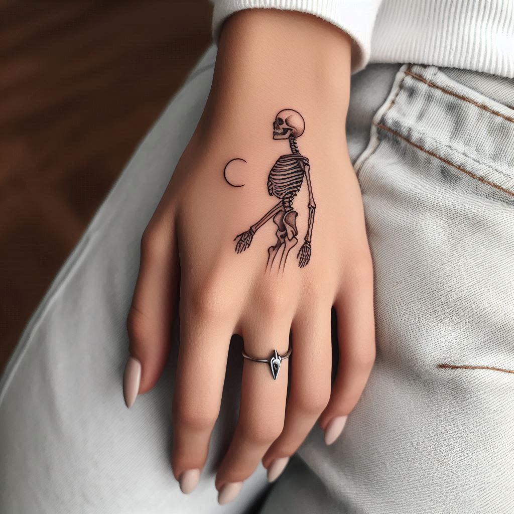 Simple Skeleton Tattoo 1