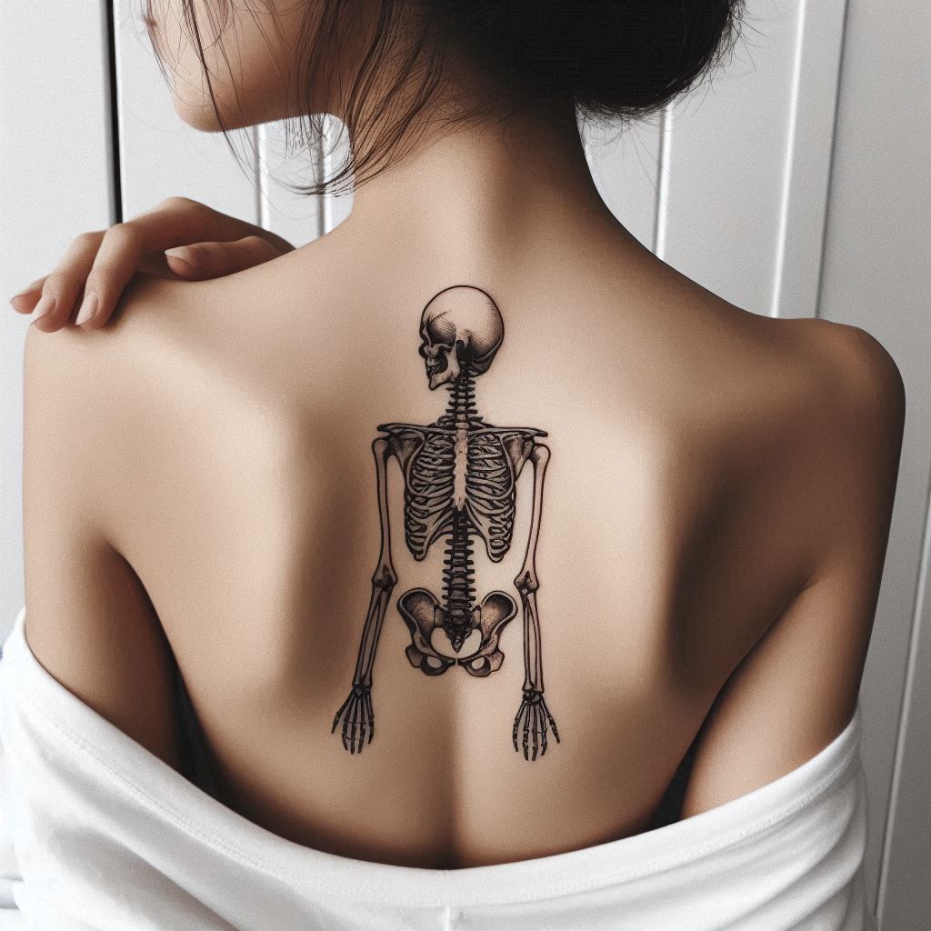 Simple Skeleton Tattoo 9