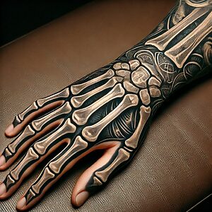 Skeleton Hand Tattoo 9